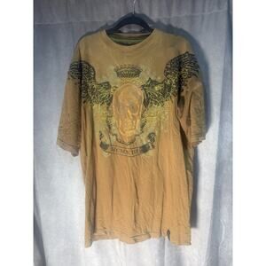attitude gold T shirt Skull sz 3XL